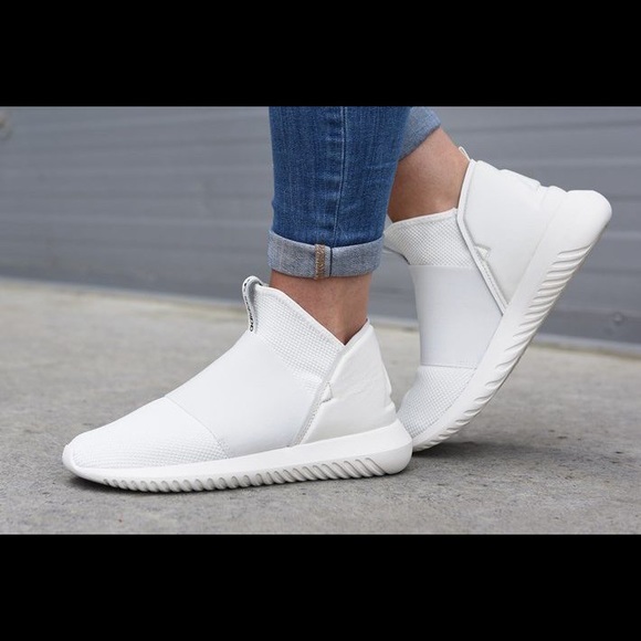 adidas Shoes - NEW! ADIDAS All white Tubular Defiant sneakers 7.5
